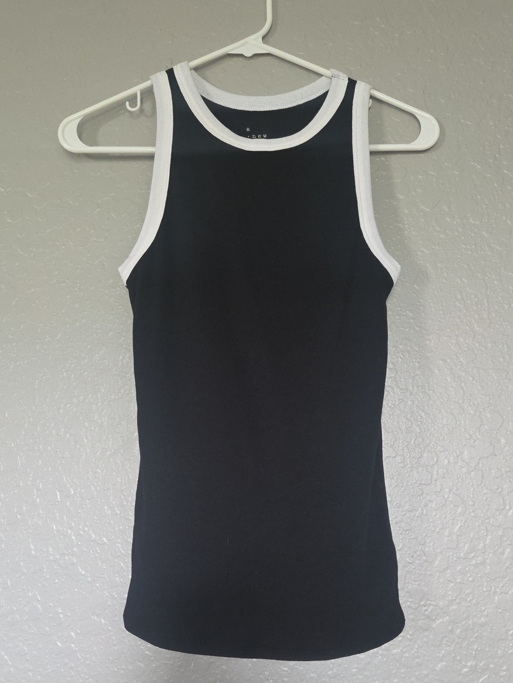 🥳Bundle 3 For $15🥳 a new day Black Tank with White Trim